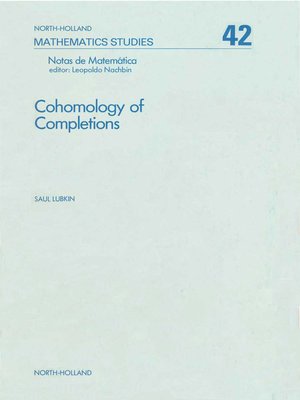 cover image of Cohomology of Completions